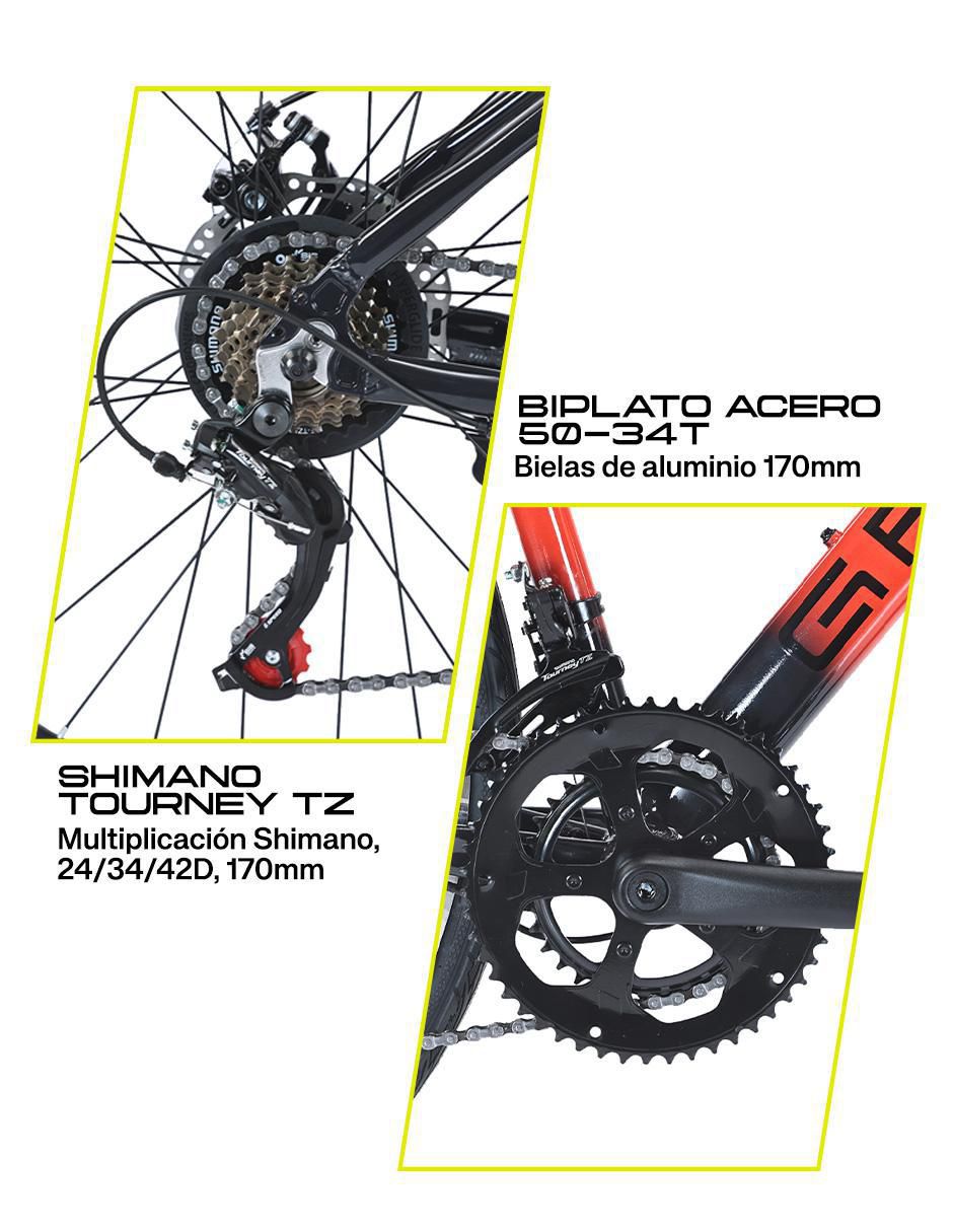Bicicleta de ruta Gravel rodada 700 Asphalt 51 unisex
