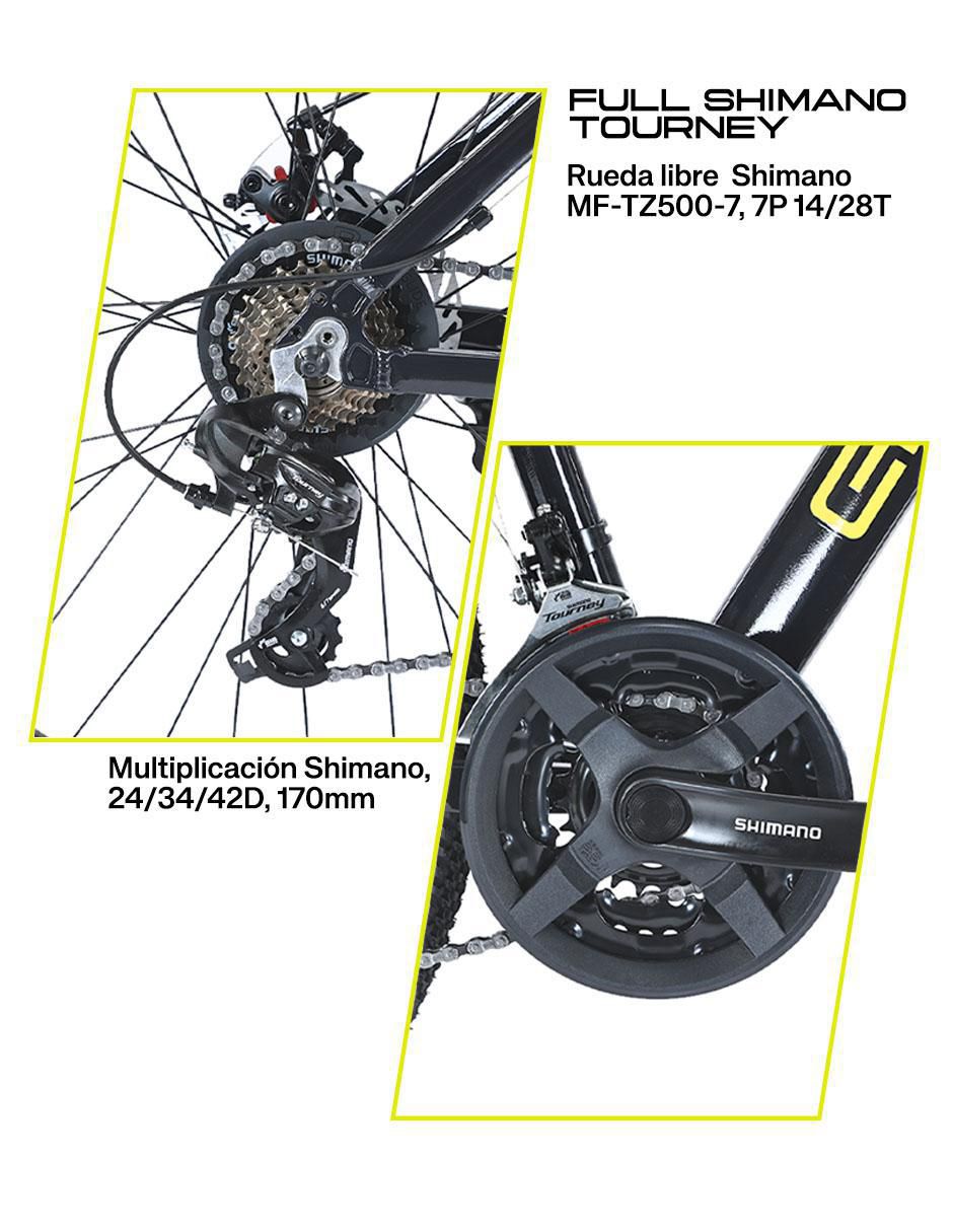 Bicicleta de montaña Gravel rodada 26 Everest unisex