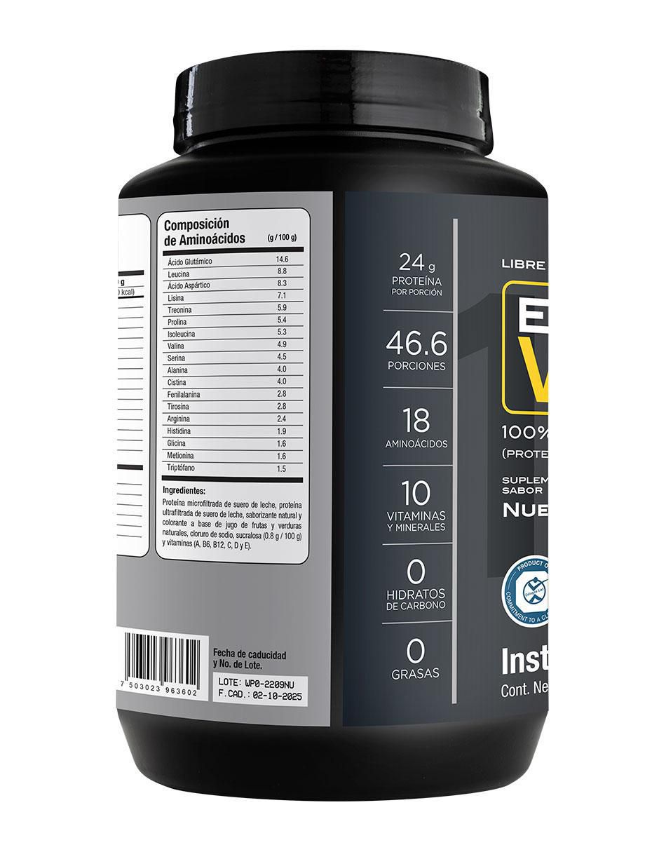 Evolution Proteína Wp100 con suero de leche, cocoa natural, lecitina y fruto del monje sabor nuez 3