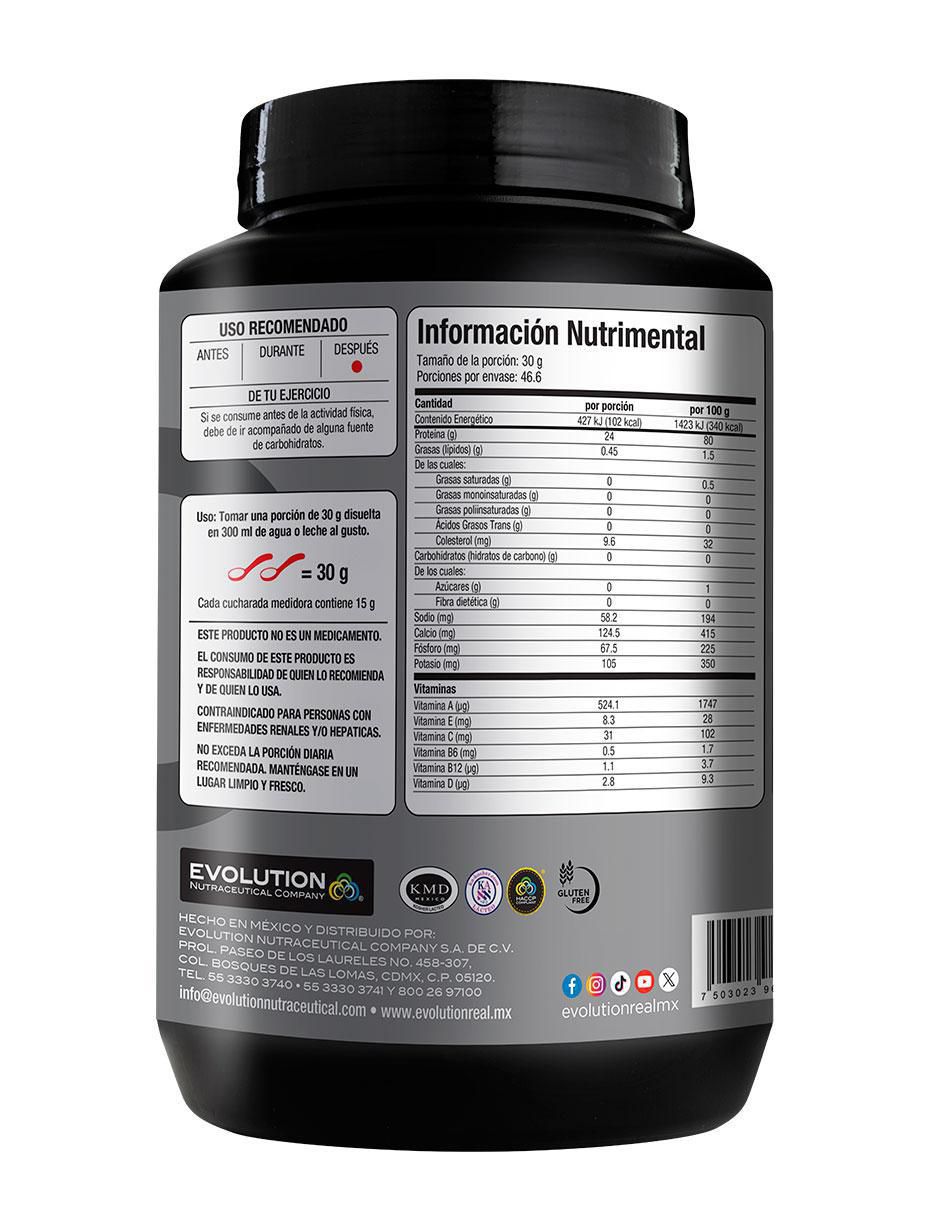Evolution WP100 con suero de leche, cocoa natural, lecitina y fruto del monje sabor sandia 4
