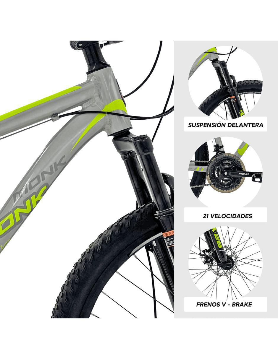 Bicicleta de montaña monk "rodada" 26 messer "para" unisex