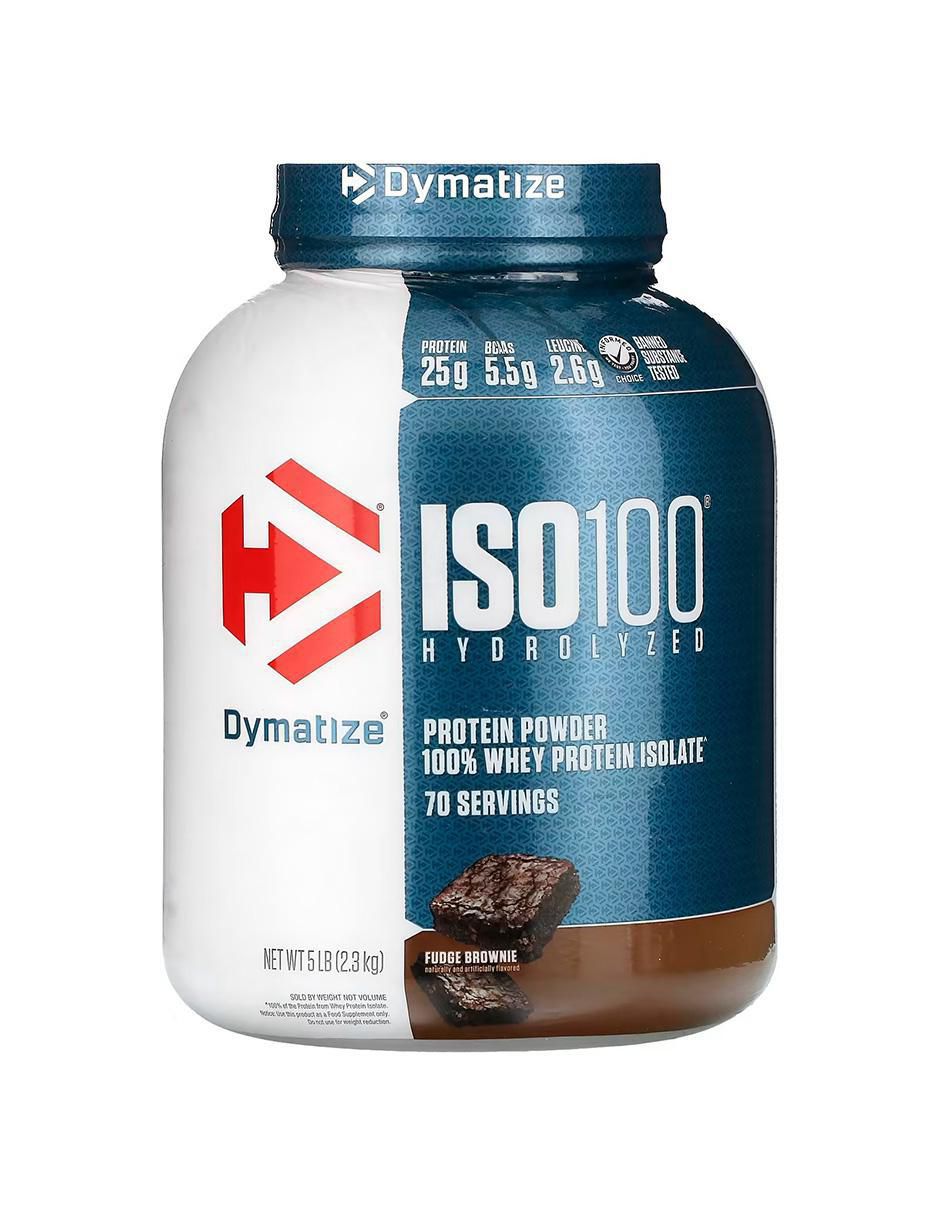 Suplemento Dymatize Whey Iso-100 con proteína de suero de leche sabor fudge brownie de 2.3 kg Suplemento Dymatize Whey Iso-100 con proteína de suero de leche sabor fudge brownie de 2.3 kg