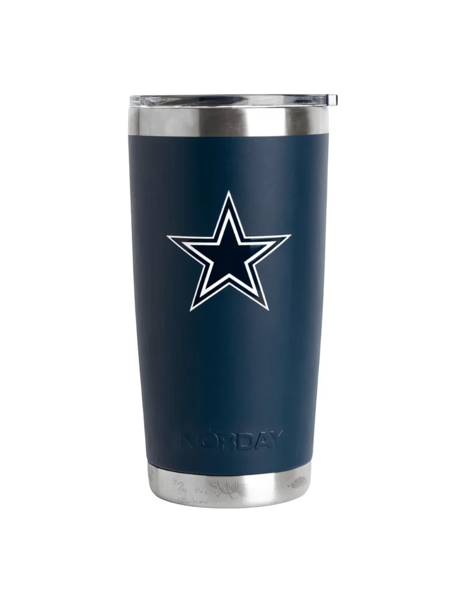 Termo de acero inoxidable Cowboys NFL con tapa a presión 600 ml 4