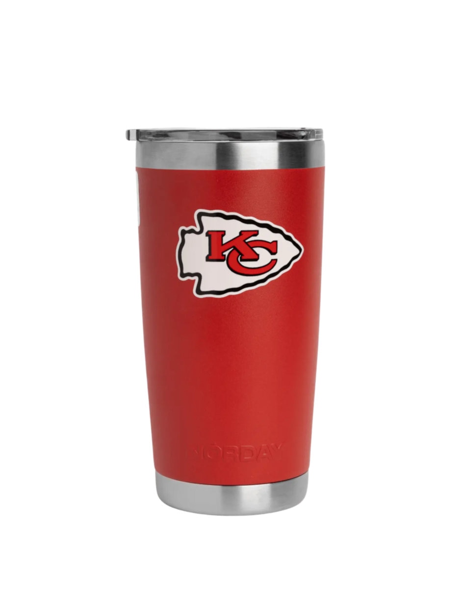 Termo de acero inoxidable Chiefs NFL con tapa a presión 600 ml 4