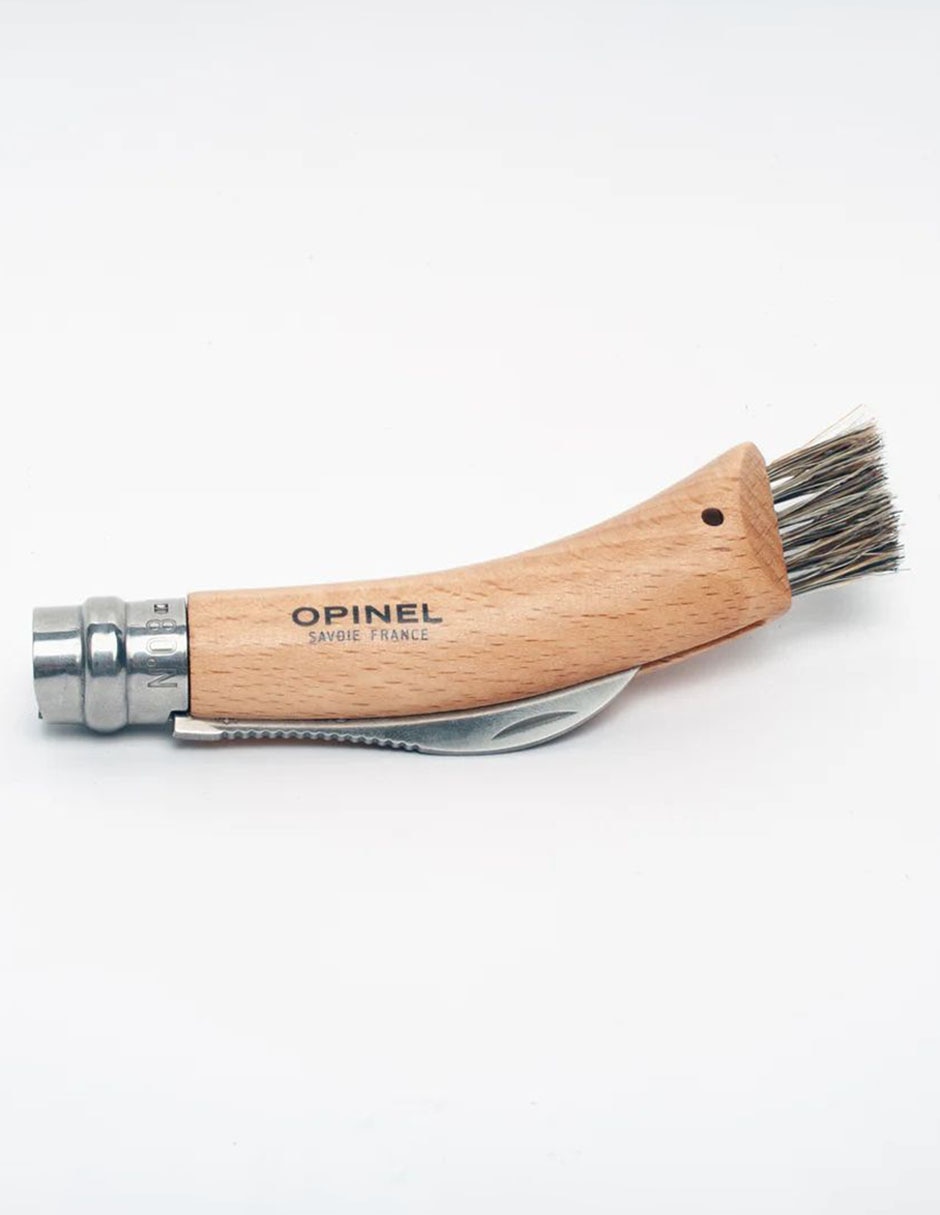 Cuchillo plegable para ostiones con mango de madera 2