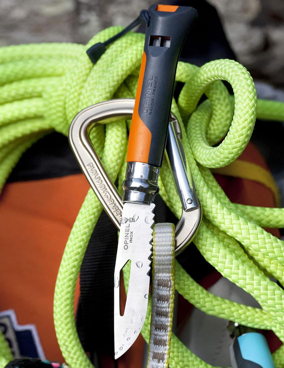 Navaja Outdoor multiusos con silbato para campismo vela y buceo 7