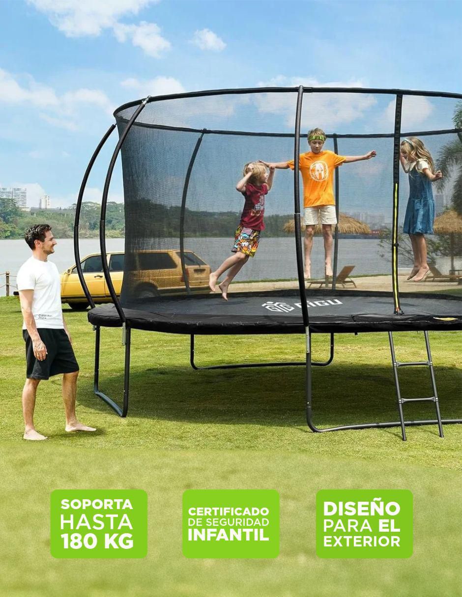 Trampolín Postes curvos 12ft