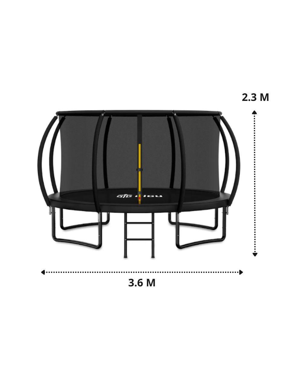 Trampolín Postes curvos 12ft