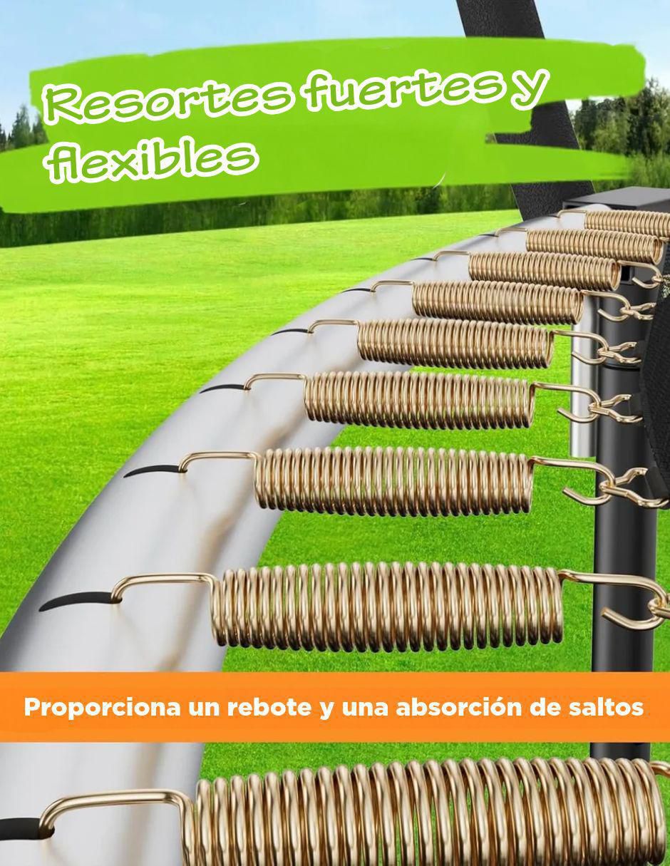Trampolín Postes curvos 12ft 5