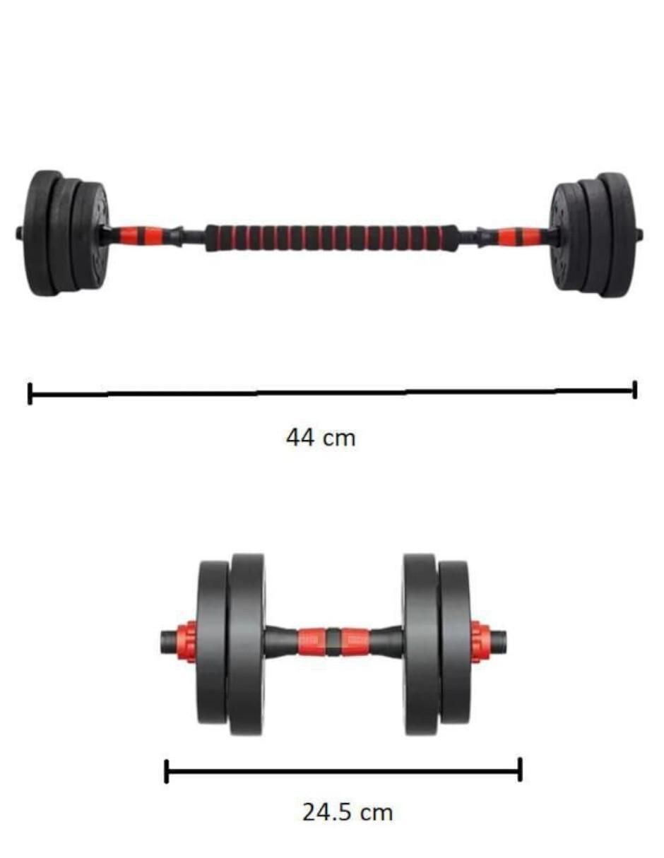 Set mancuernas de peso variable 15 piezas 5