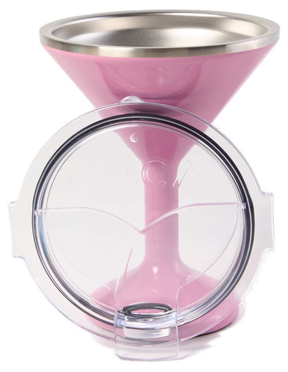 Copa térmica martini de acero inoxidable Tini con tapa a presión 384 ml