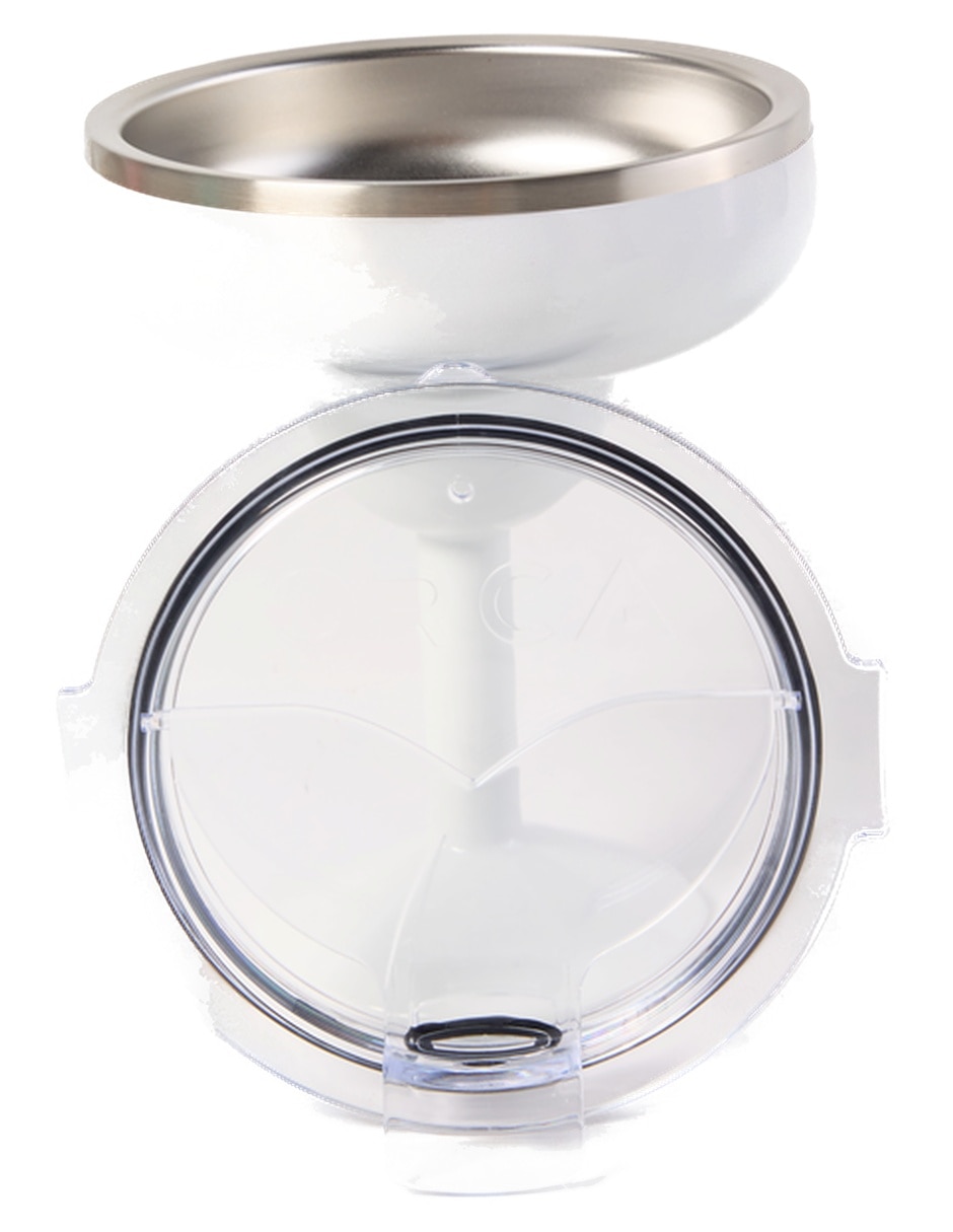 Copa térmica margarita de acero inoxidable Tini con tapa a presión 384 ml