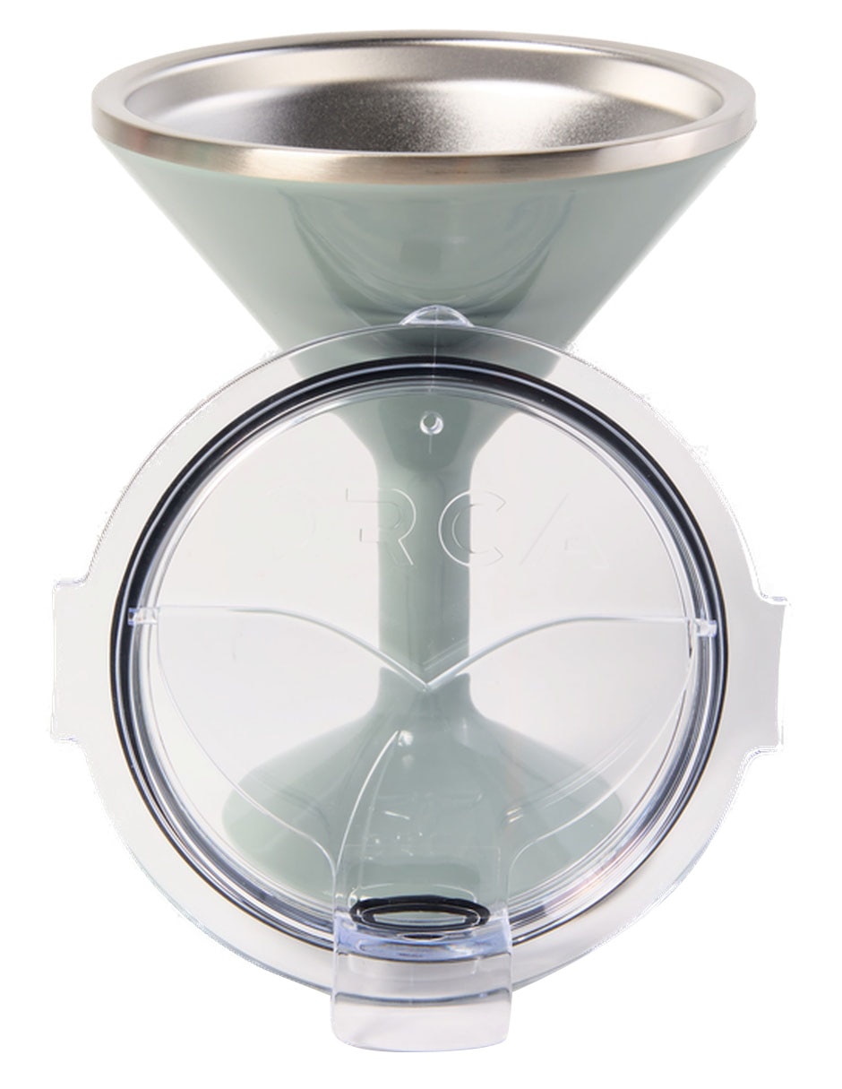 Copa térmica martini Orca de acero inoxidable Rita con tapa a presión 384 ml