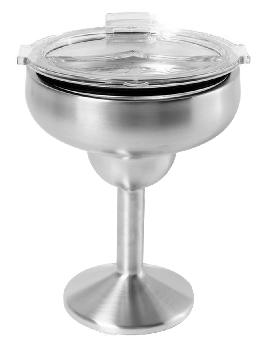 Copa térmica margarita Orca de acero inoxidable con tapa a presión 384 ml 2