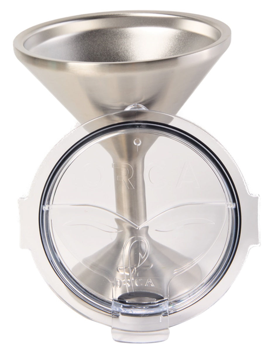 Copa térmica martini Orca de acero inoxidable Tini con tapa a presión 384 ml