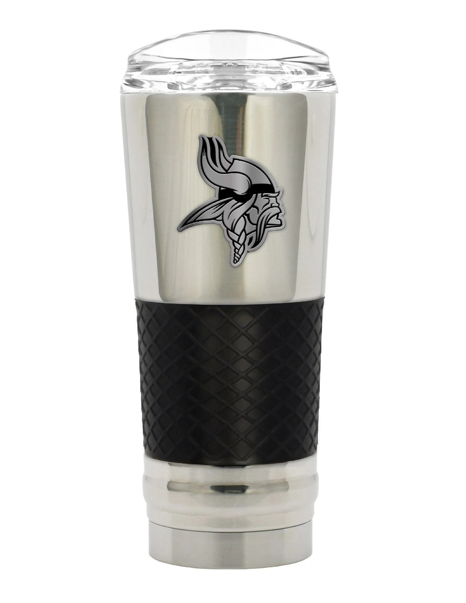 Termo de acero inoxidable Minnesota Vikings NFL con tapa a presión 710 ml Termo de acero inoxidable Minnesota Vikings NFL con tapa a presión 710 ml