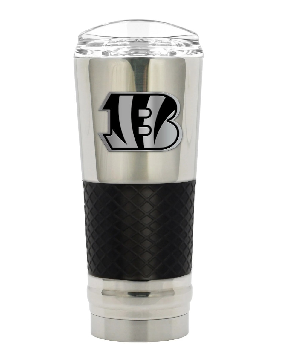 Termo de acero inoxidable Cincinnati Bengals NFL con tapa a presión 710 ml Termo de acero inoxidable Cincinnati Bengals NFL con tapa a presión 710 ml