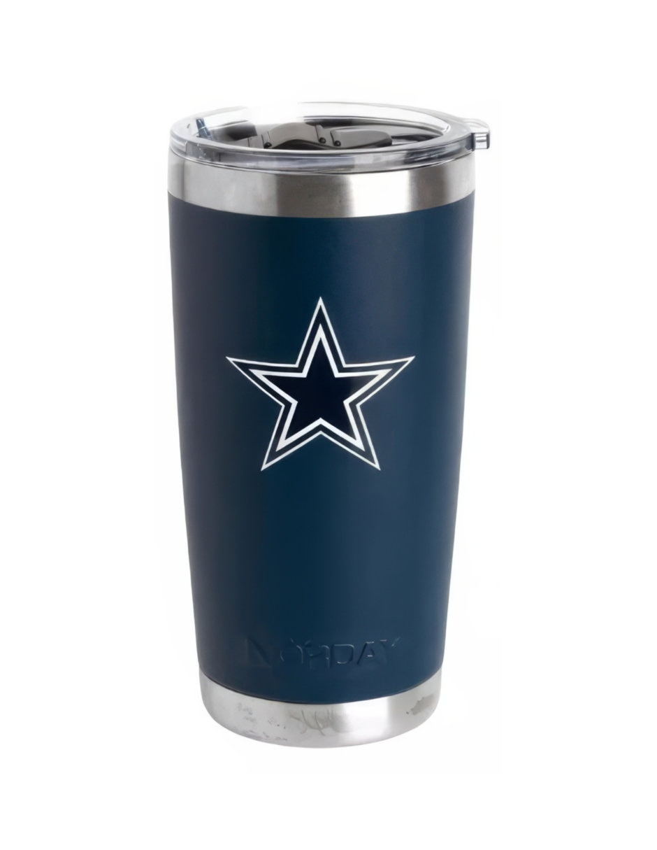 Termo de acero inoxidable Cowboys NFL con tapa a presión 600 ml Termo de acero inoxidable Cowboys NFL con tapa a presión 600 ml