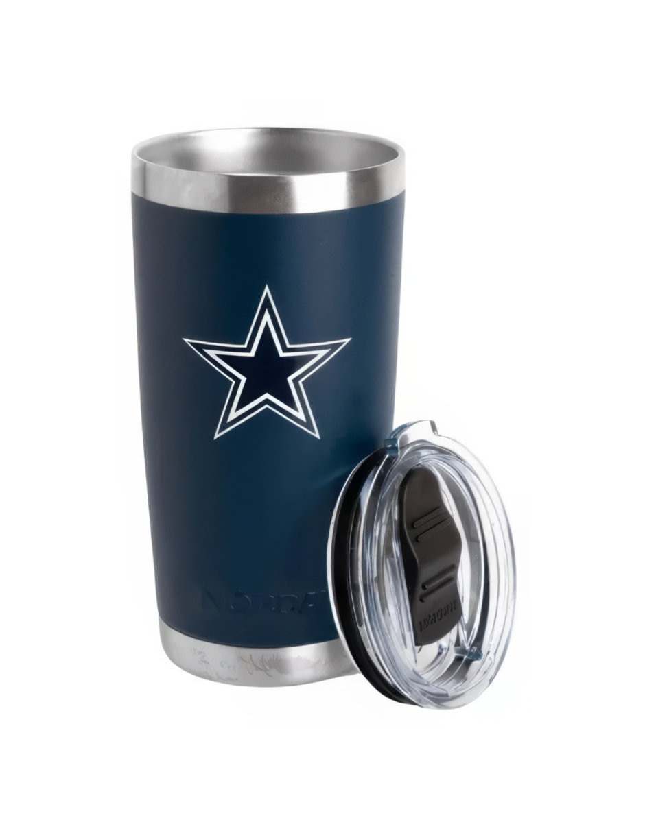 Termo de acero inoxidable Cowboys NFL con tapa a presión 600 ml 3