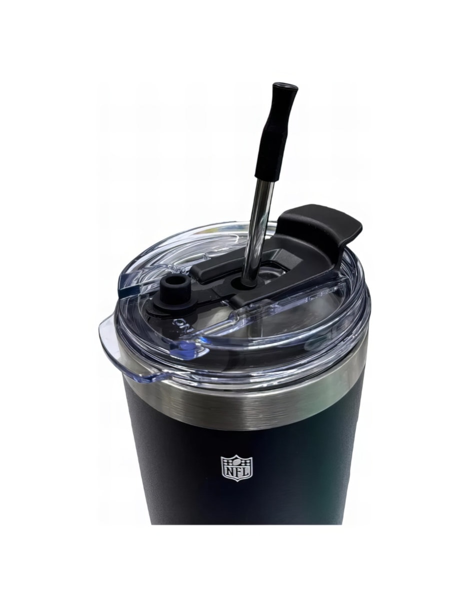 Termo de acero inoxidable Cowboys NFL con tapa a presión 600 ml 5