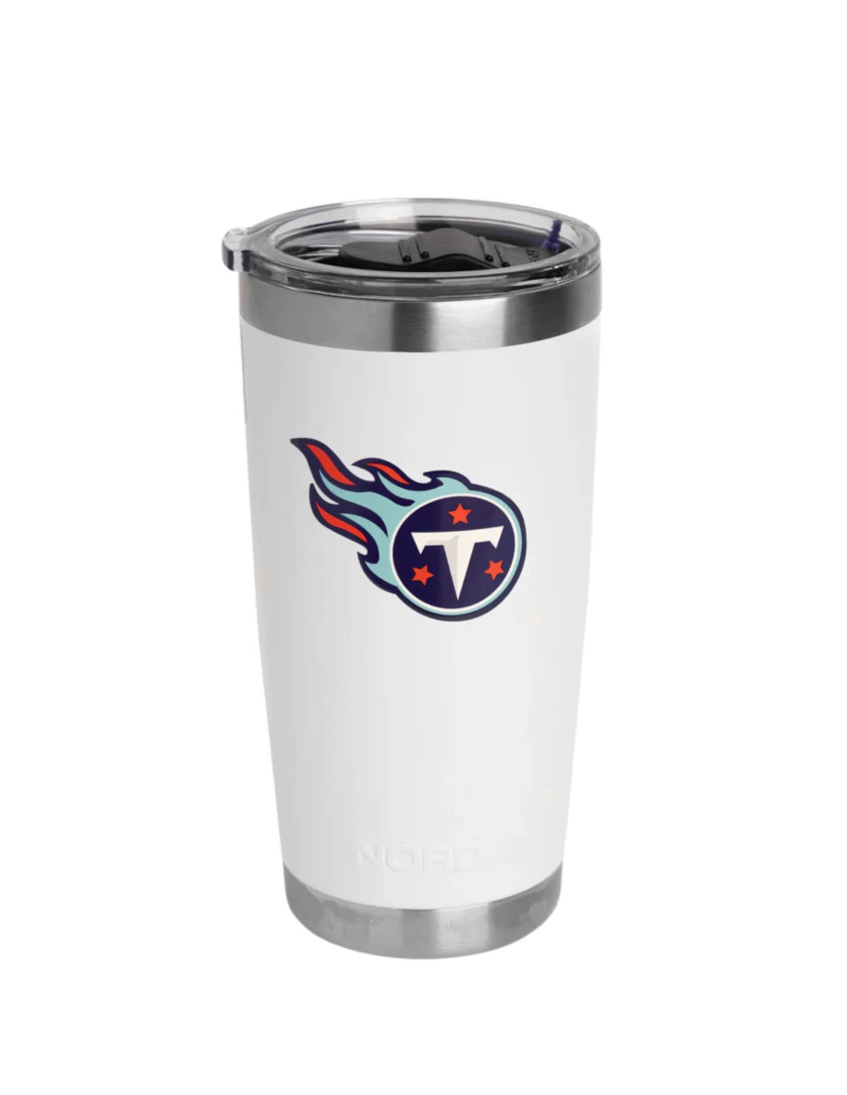Termo de acero inoxidable Titans NFL con tapa a presión 600 ml 4