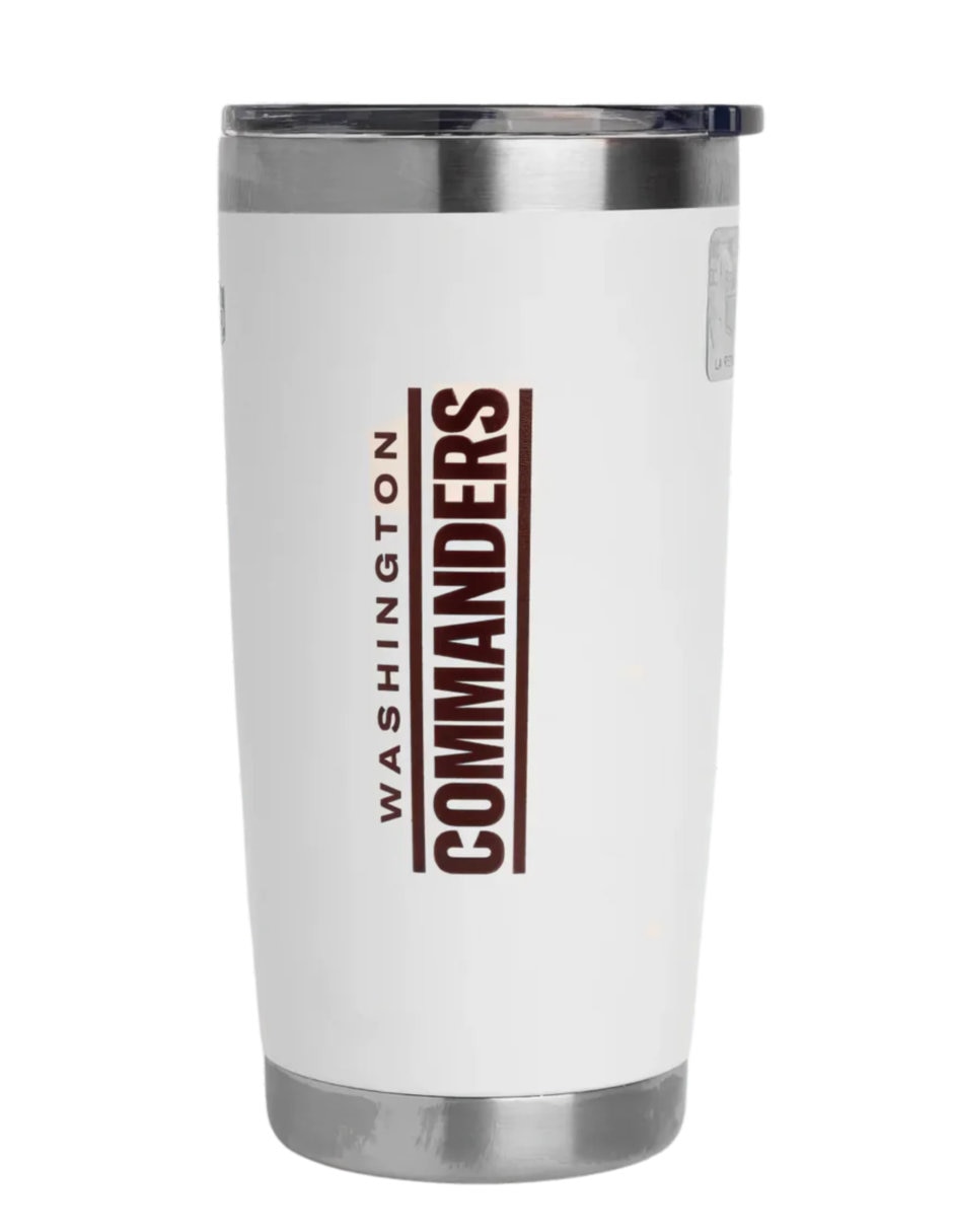 Termo de acero inoxidable Commanders NFL con tapa a presión 600 ml 2