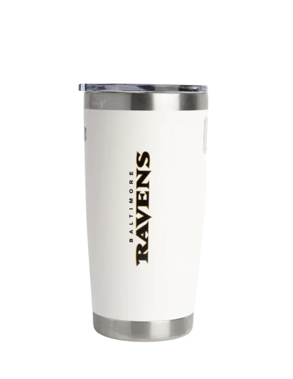 Termo de acero inoxidable Ravens NFL con tapa a presión 600 ml 2