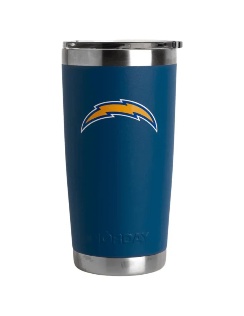 Termo de acero inoxidable Chargers NFL con tapa a presión 600 ml Termo de acero inoxidable Chargers NFL con tapa a presión 600 ml