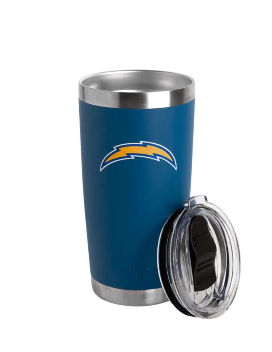Termo de acero inoxidable Chargers NFL con tapa a presión 600 ml 3