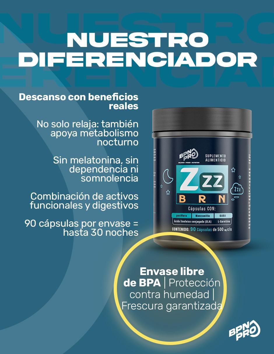 Zzz Brn con l-carnitina de 90 cápsulas 6