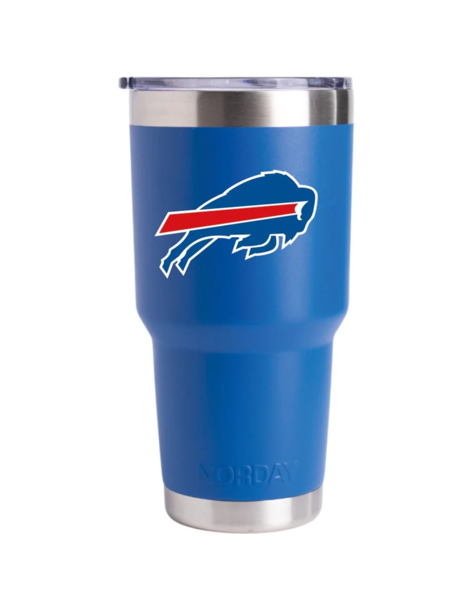 Termo de acero inoxidable Bills NFL con tapa a presión 887 ml Termo de acero inoxidable Bills NFL con tapa a presión 887 ml