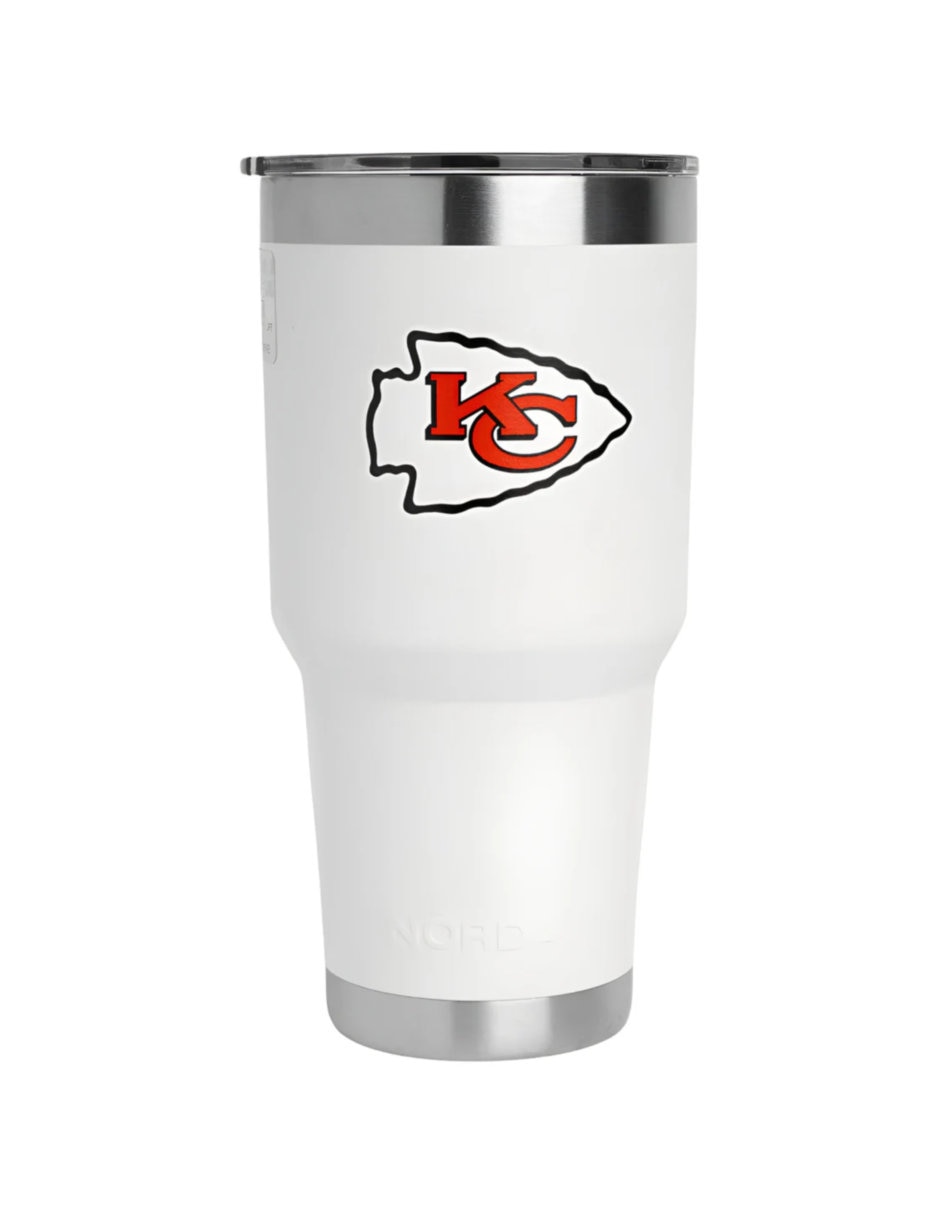 Termo de acero inoxidable Chiefs NFL con tapa a presión 887 ml Termo de acero inoxidable Chiefs NFL con tapa a presión 887 ml