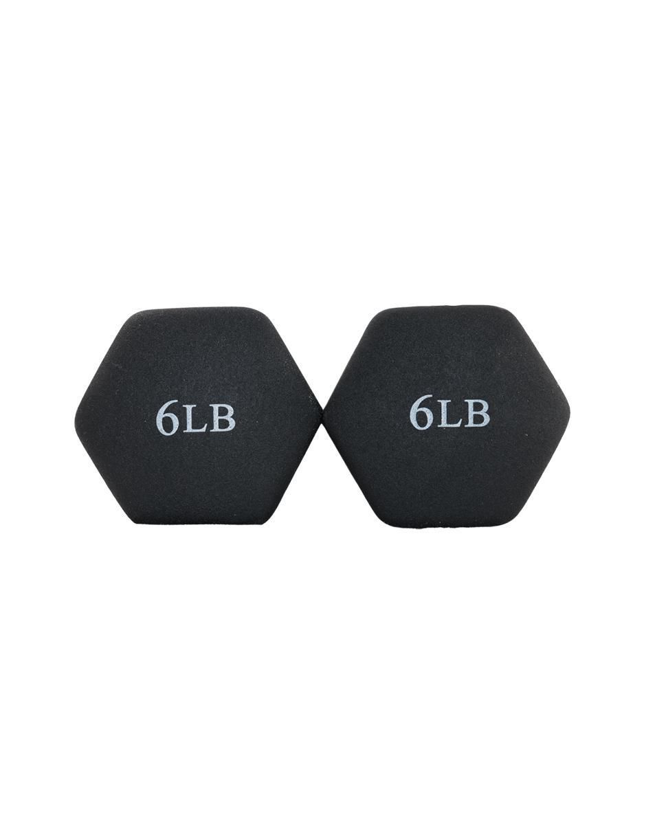 Set mancuernas de peso fijo 2.7 kg 2 piezas 6