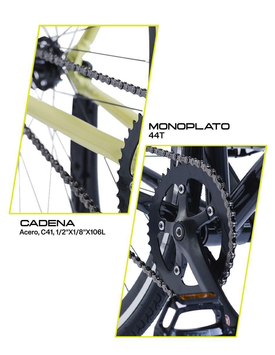 Bicicleta de ruta gravel "rodada" 700 fixie 51¨ "para" unisex