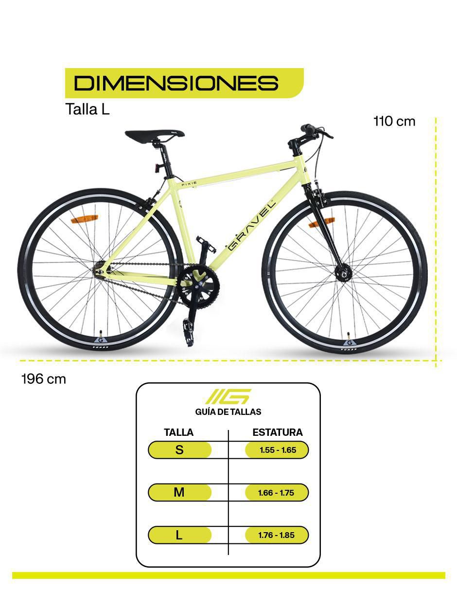 Bicicleta de ruta gravel "rodada" 700 fixie 54¨ "para" unisex