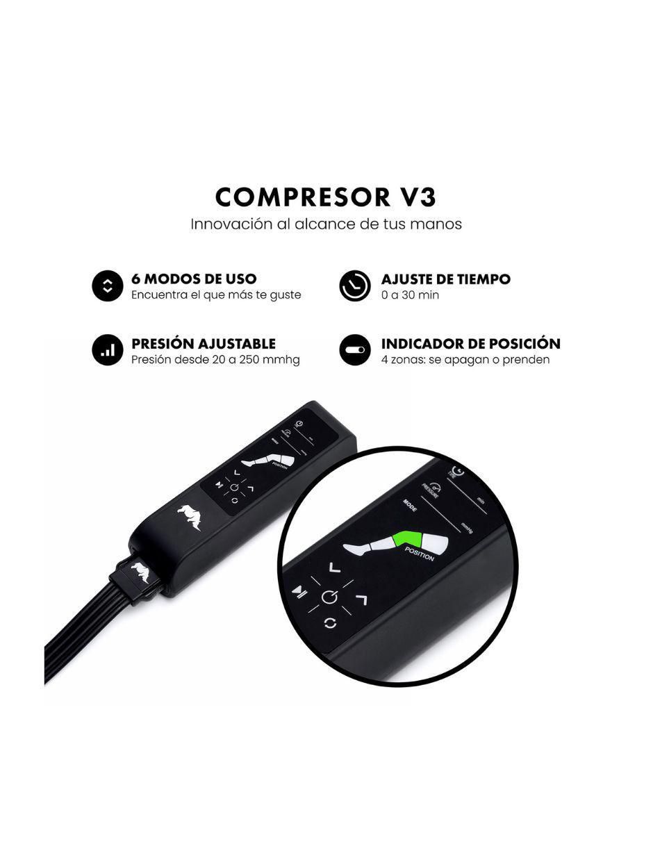 Equipo compresión para piernas Rhino performance pro 3 - kit botas y brazos de presoterapia 6
