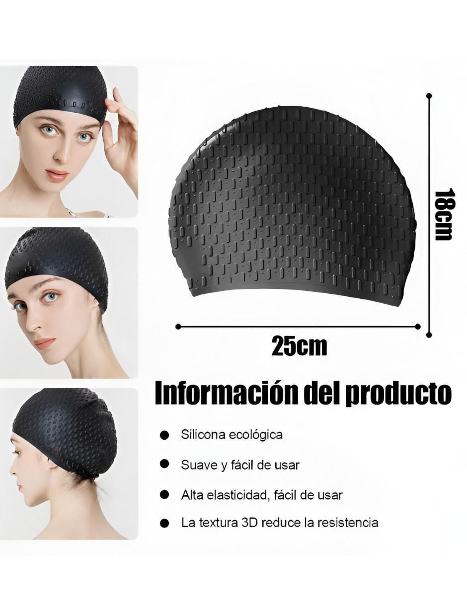 Gorra para natación de silicón 5