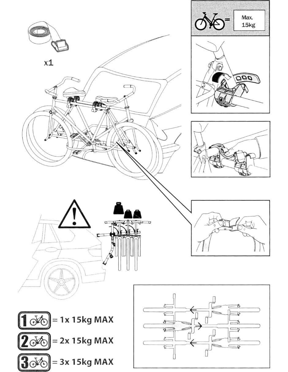 Rack porta bicicleta para auto Colorado III 7