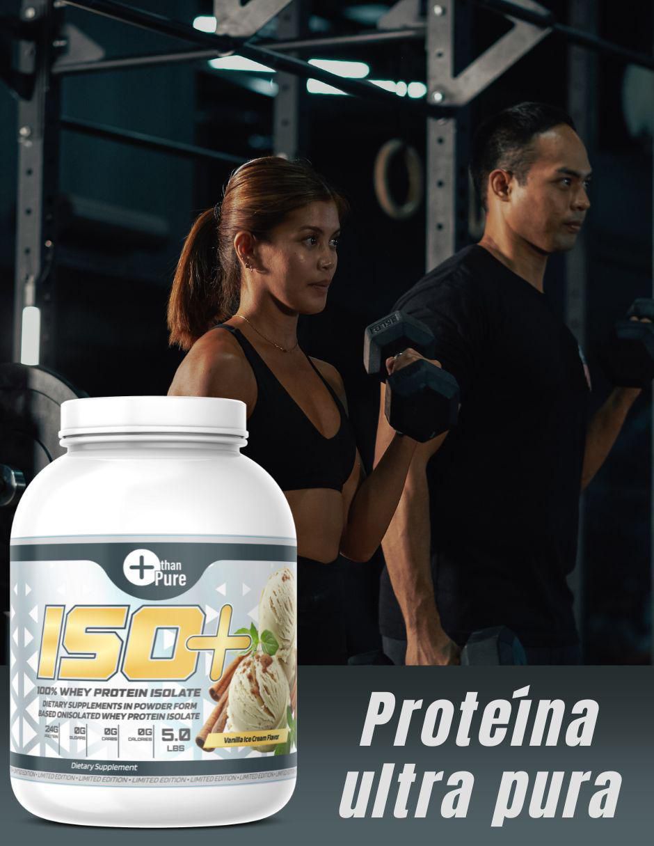 ISO+ More Than Pure con BCAA y glutamina con calcio sabor vainilla de 2.2 kg 6