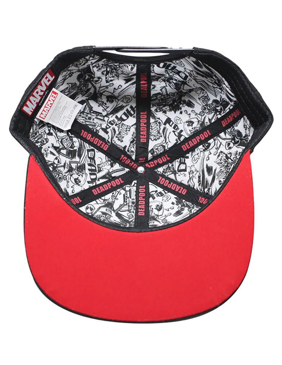 Gorra visera curva snapback casual Deadpool para hombre 3