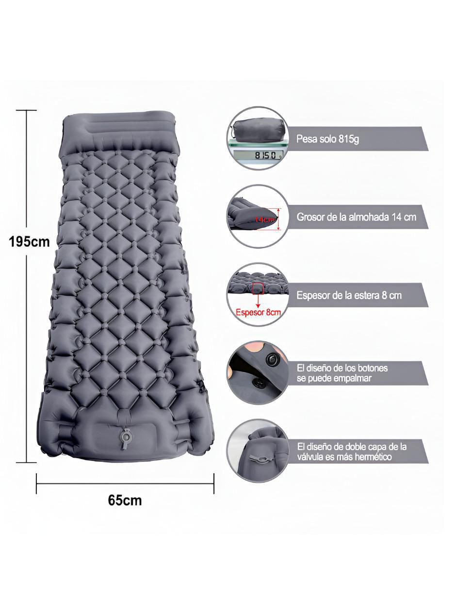Colchón inflable XTLLAR4633 colchoneta pillow top (integrada) 5