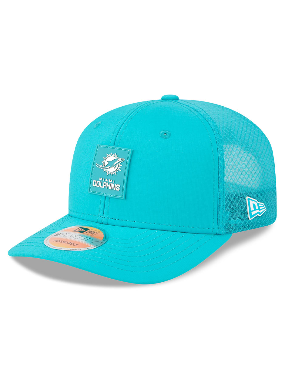 Gorra visera curva correa ajustable fútbol americano sideline NFL Miami Dolphins unisex