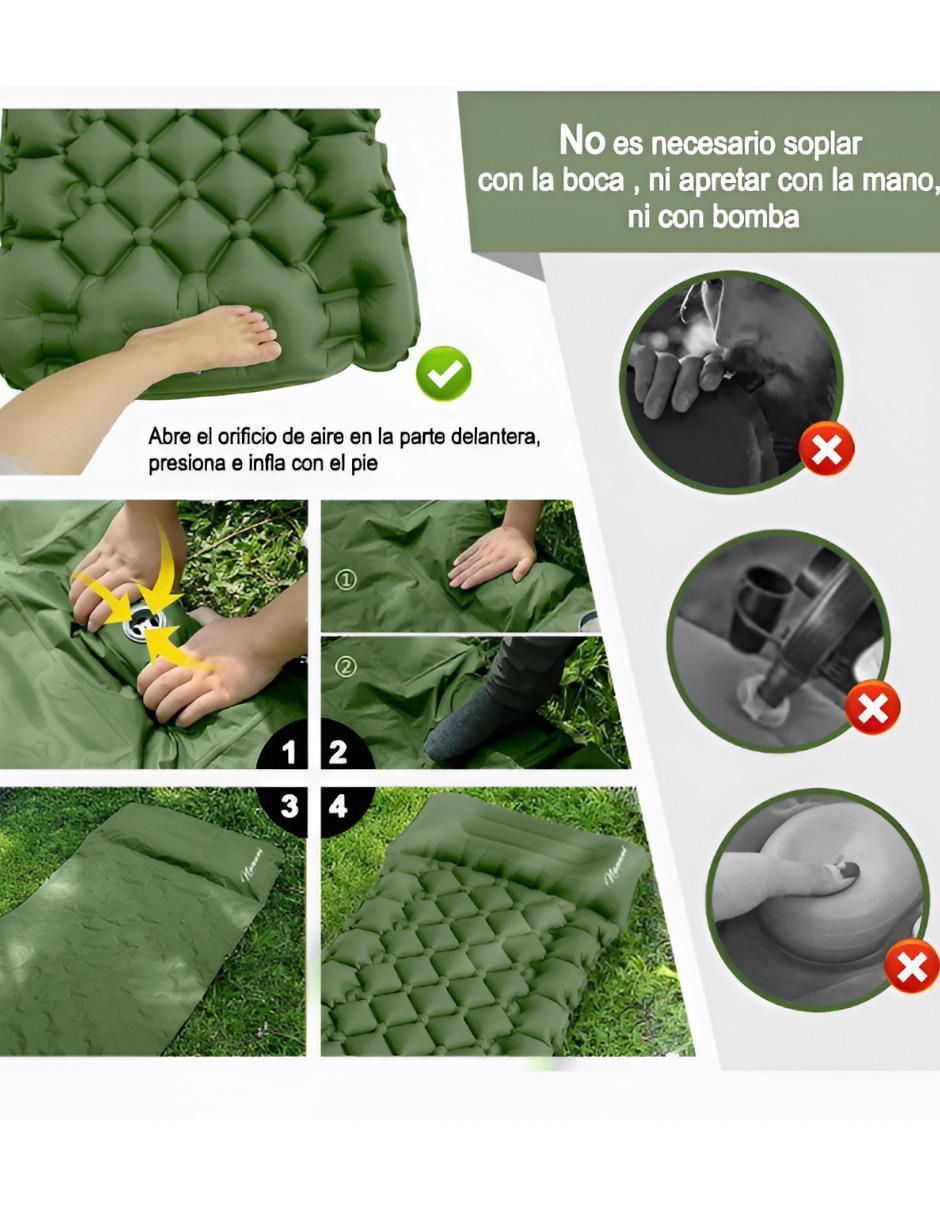 Colchón inflable colchoneta pillow top (integrada) 3