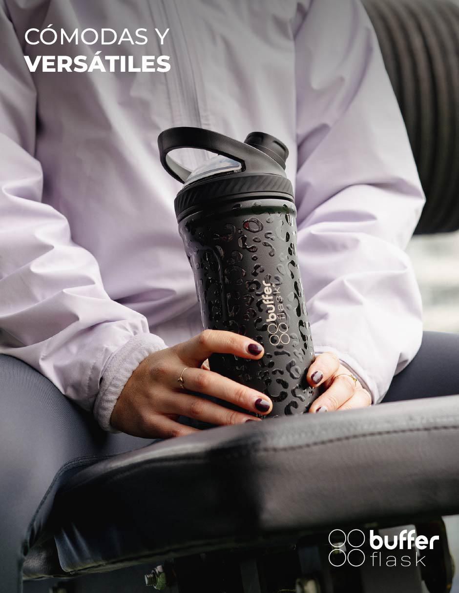 Vaso shaker buffer "de" acero inoxidable no aplica "con tapa" rosca 700 ml