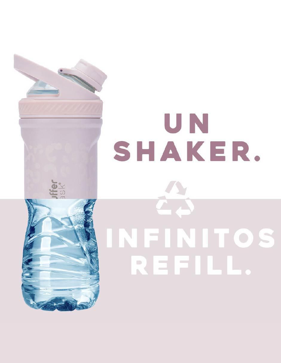 Vaso shaker de acero inoxidable con tapa rosca 700 ml 6