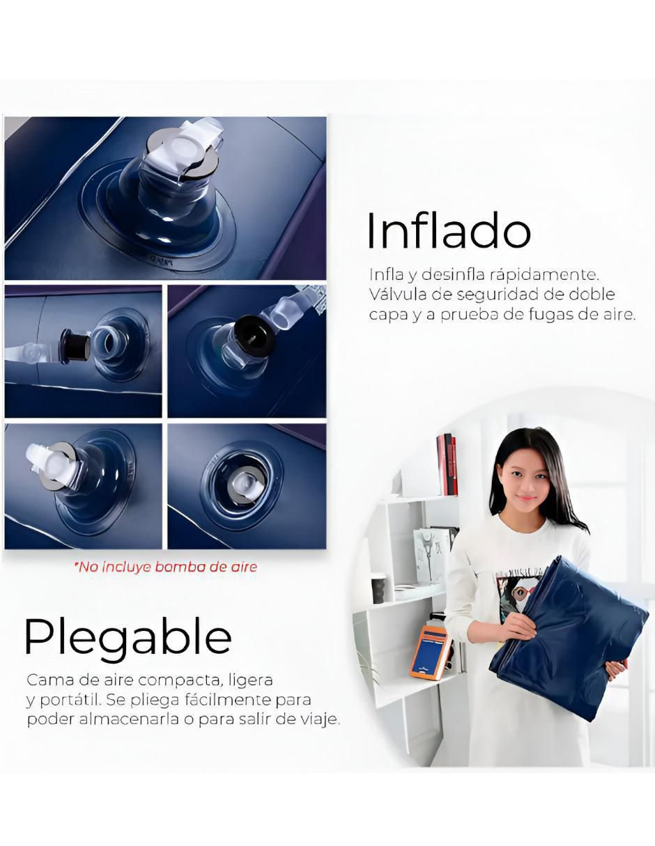 Colchón inflable XTLLAR4625 colchoneta pillow top (integrada) 2