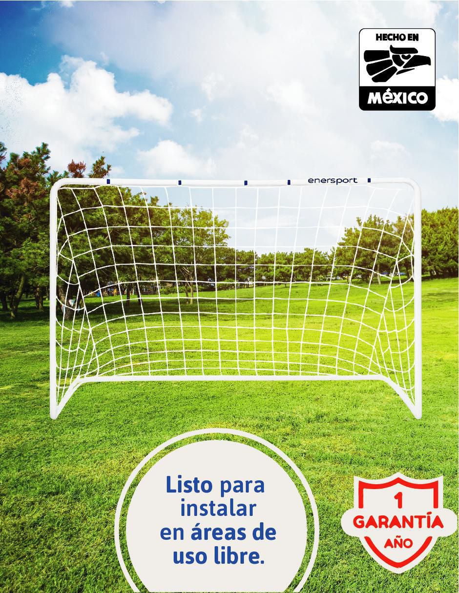 Portería para fútbol con red adulto 7