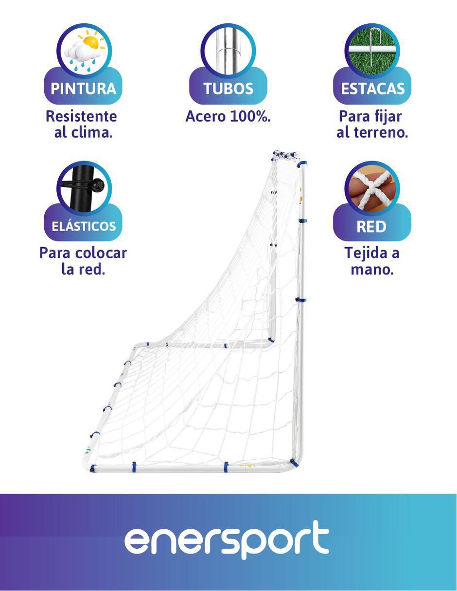 Portería para fútbol con red infantil 4