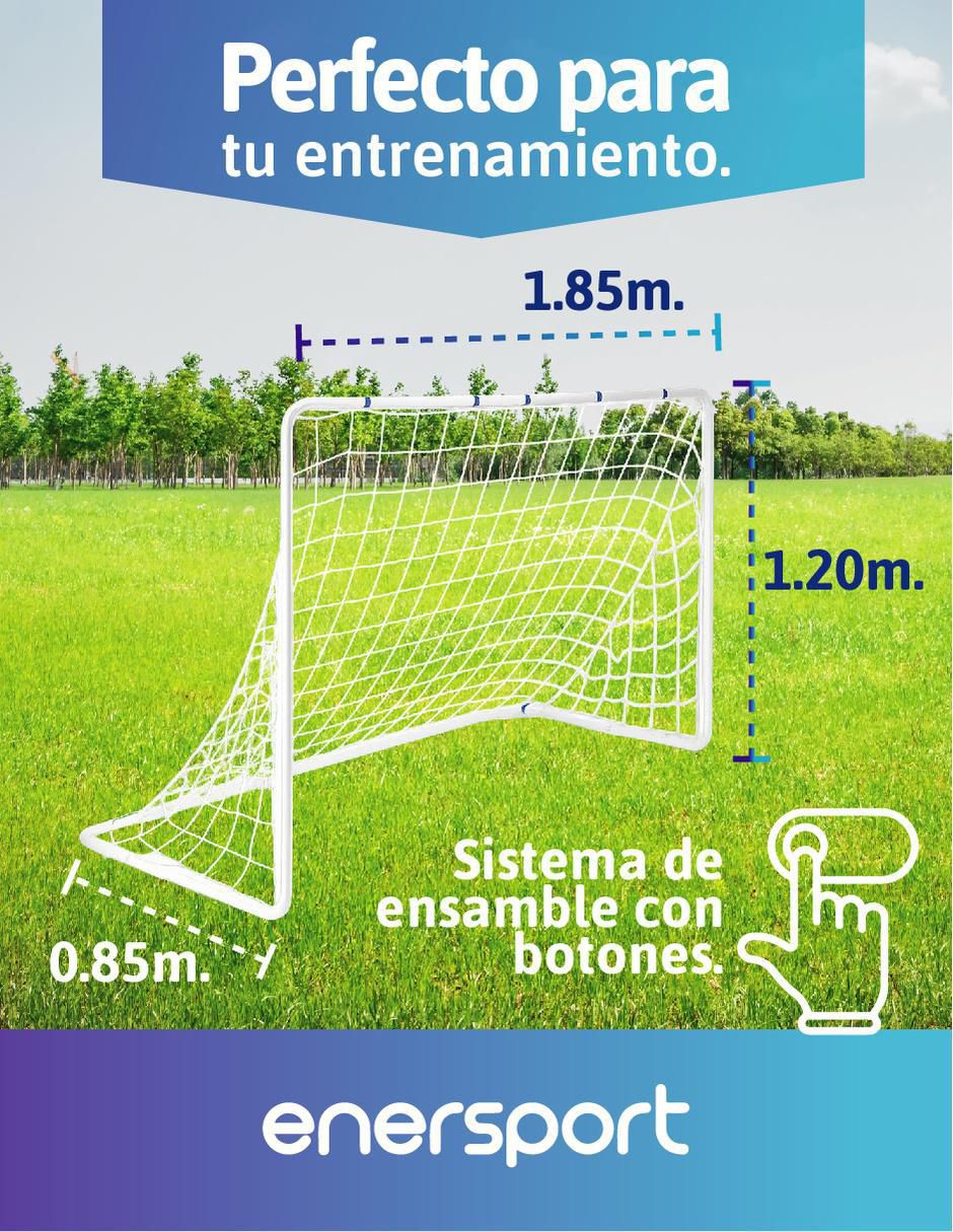 Portería para fútbol con red infantil 5
