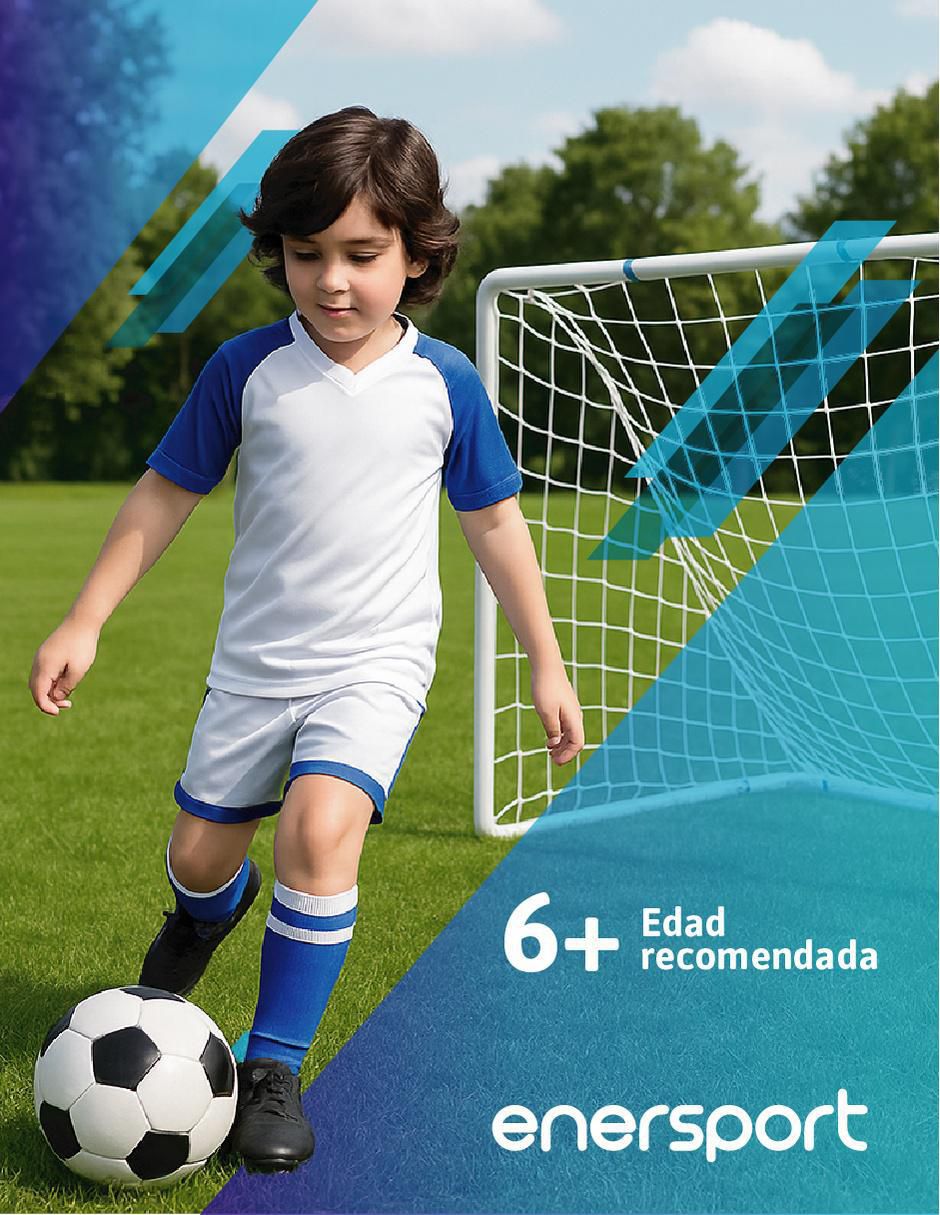 Portería para fútbol con red infantil 6